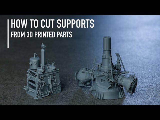 How to Cut Supports From 3D Printed Parts by ResKit | Tutorial