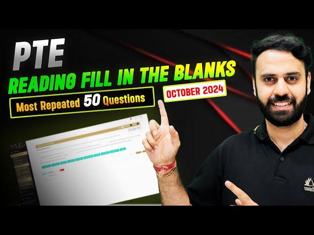 PTE Reading Fill in the Blanks | Real Exam Predictions October 2024 | Vision Language Experts