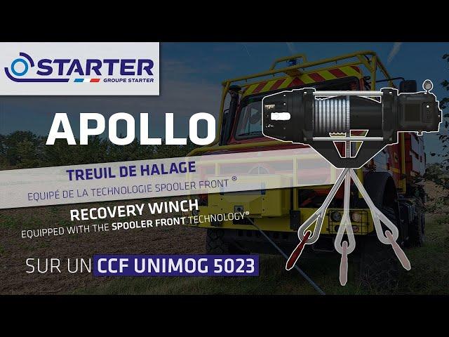 [STARTER] KIT APOLLO : Le kit treuil équipé de la technologie Spooler FRONT® sur un CCF UNIMOG 5023