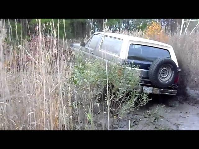 Ford Bronco mudding in Va