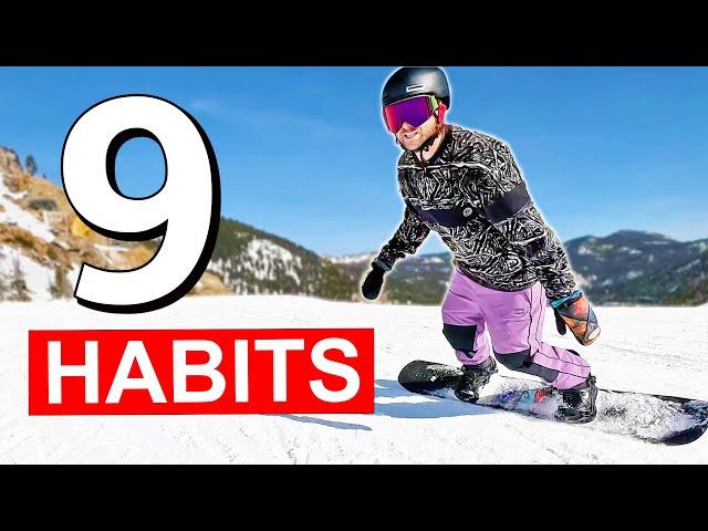 9 Habits of Advanced Level Snowboarders