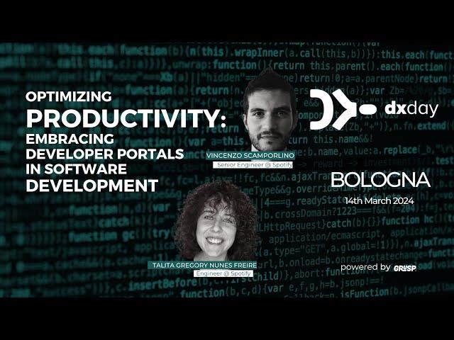 Embracing Developer Portals in Software Development | Freire & Scamporlino | dxday 2024