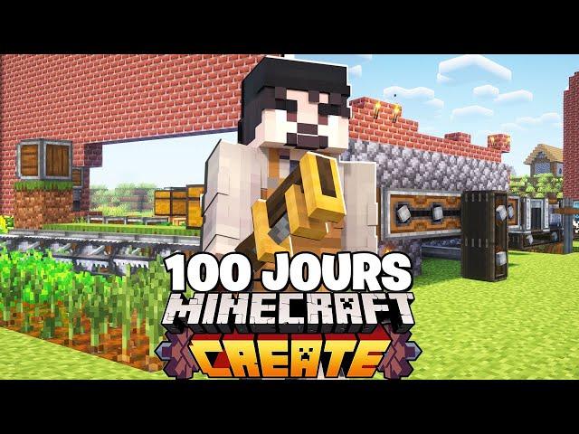 J'ai Survécu 100 JOURS en tant qu'Ingénieur sur Create Minecraft Hardcore !