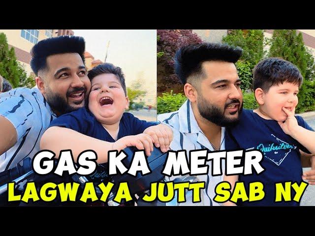 Gas ka meter lagwaya jutt sab ny aj | Zeeshan Jutt | Vlog