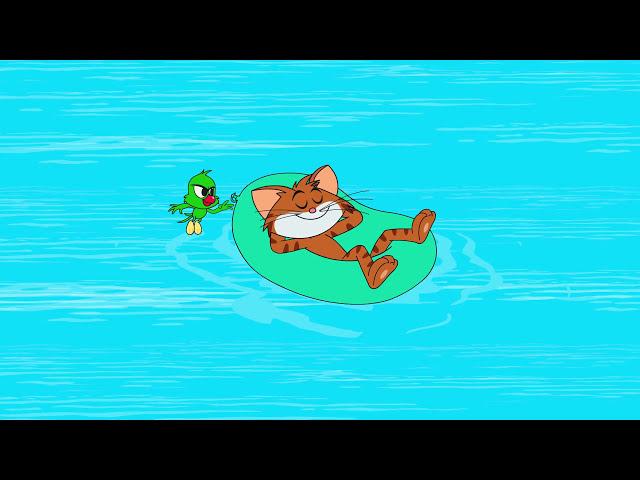 Cat And Keet Swimming Fun at the Waterpark Funny Animated Cartoon Shows For Kids Chotoonz TV