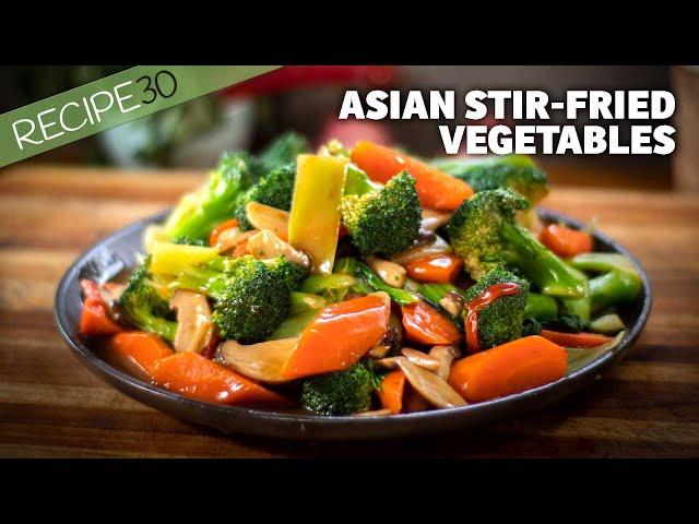 Asian stir fried vegetables