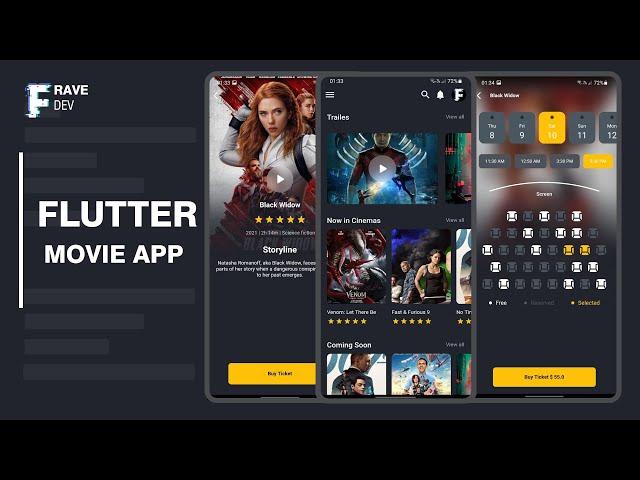 FLUTTER UI - CREATE MOVIE APP WITH FLUTTER