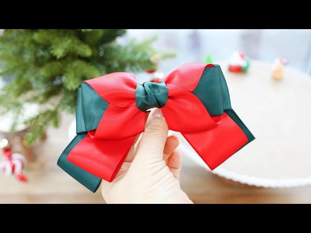 에일린리본공예DIY420리본으로 크리스마스빅보우 만들기 christmas ribbonpin idea how to make lovely bigbow handmade tutorial