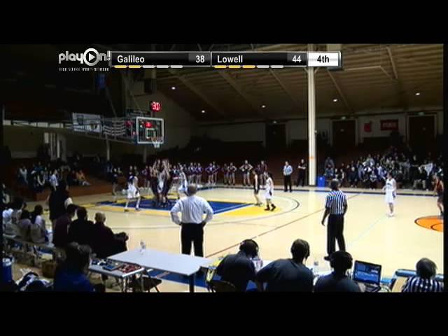 Lowell's Hana Murphy scores on a layup after her offensive rebound.