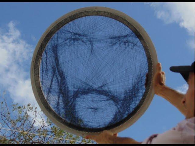 string art rostro de Jesús por jorge de la tierra