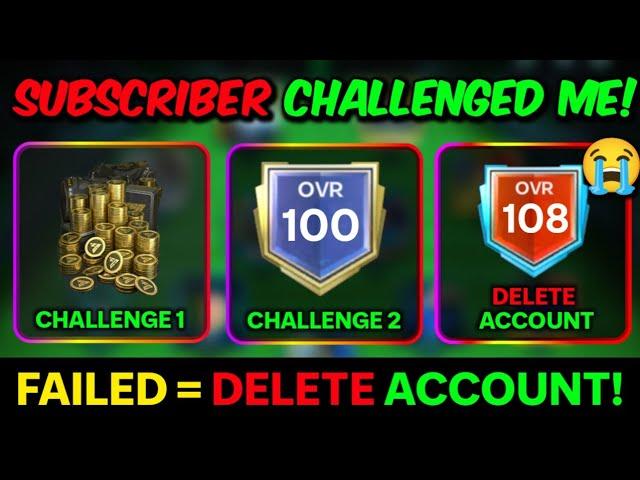 IF i FAIL... I Will Delete FC Mobile ACCOUNT | SUBSCRIBER CHALLENGED ME  | Mr. Believer