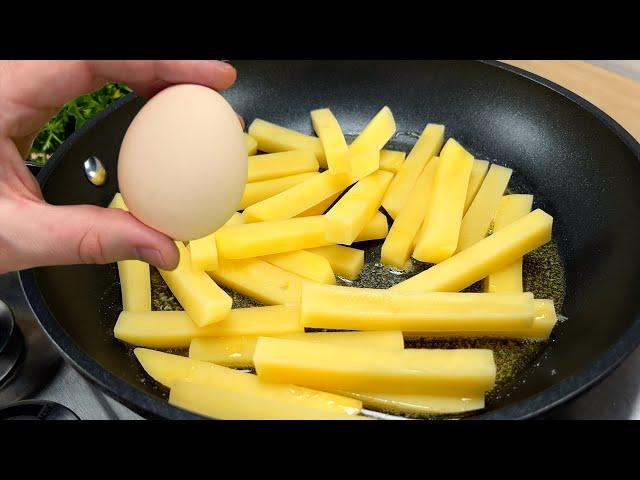 Do you have potatoes and eggs at home? Delicious and light dinner, quick to prepare! # 290