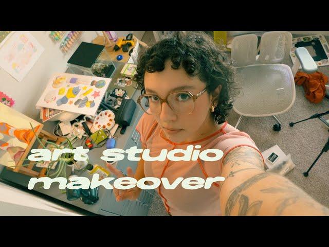 a much needed studio makeover and reorganization vlog!