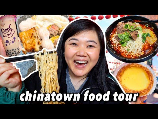 What to Eat in SF CHINATOWN! (dimsum, egg tarts, noodles, boba & more)