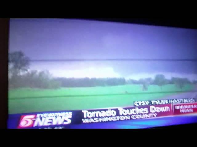 Jonahair747 and Helicopterpilot16 tornado video aired on 5 Eyewitness News!!!