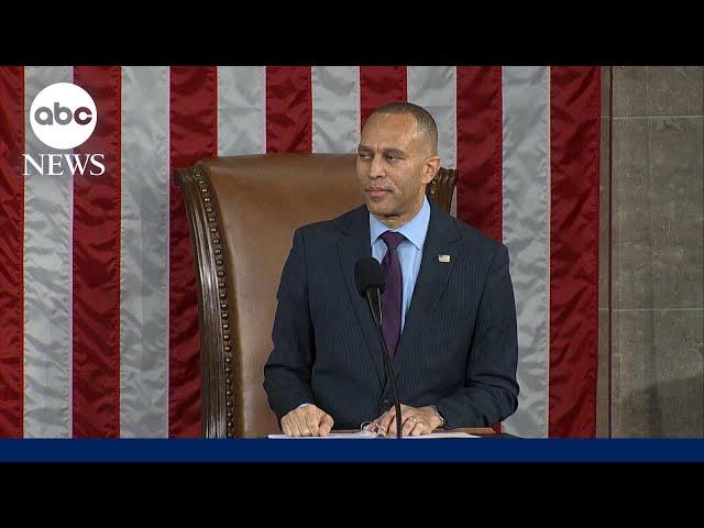 Hakeem Jeffries addresses the 119th Congress following House speaker vote