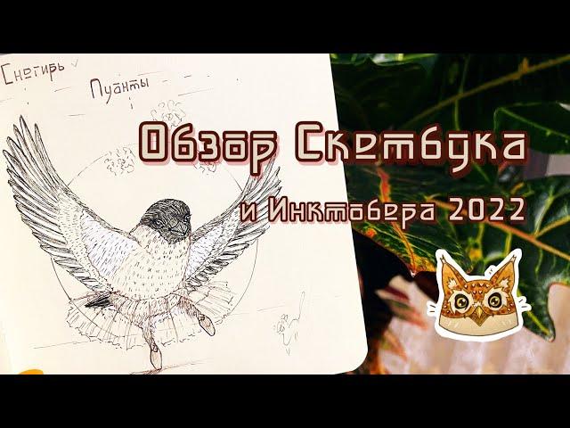 "№2.1"Обзор скетчбука и Инктобер 2022  // Inktober 2022, Sketchbook tour