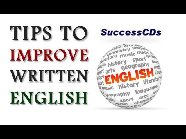 How to improve your writing Skills in English ?