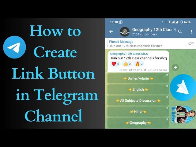 how to create link button in telegram • how to add button in telegram channel post • telegram link