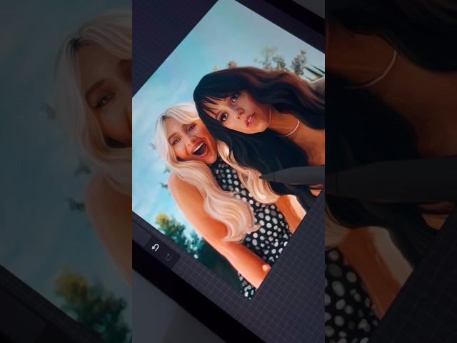 Drawing Sabrina Carpenter and Jenna Ortega