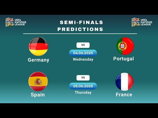  Nations League Semi-Finals Predictions – Germany vs Portugal & Spain vs France (4–5 June)