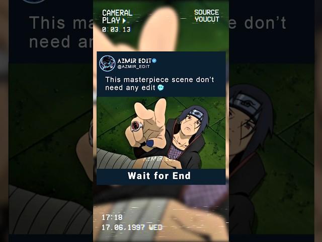 This Masterpiece Scene Don’t Need Any Edit | Itachi Uchiha | God of Genjutsu | #anime