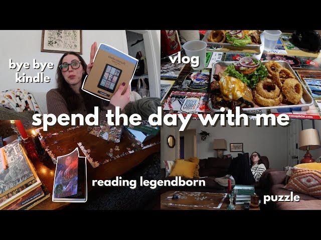 A cozy, slow DIML: VLOG, fantasy fall & holiday TBR, returning my new kindle