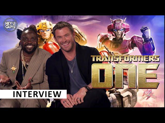 Chris Hemsworth & Brian Tyree Henry | Transformers One | Toys, cartoons, voice-acting & what's next?