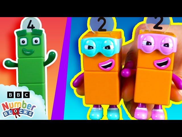 Numberblocks Mission HQ - Ep 2/5 | Full Episode - Sticker Search, Slide Race & Dance Off! 