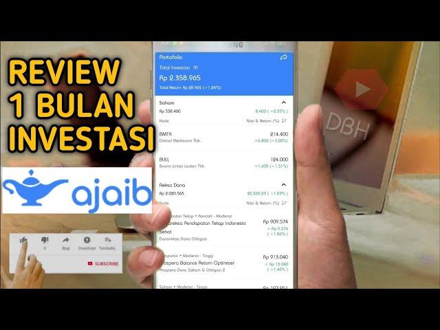 REVIEW INVESTASI SAHAM DI AJAIB 1 BULAN PERTAMA... REVIEW AJAIB