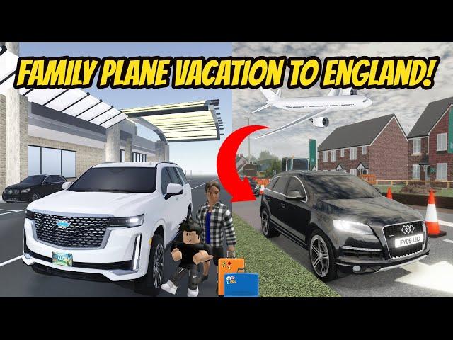 Greenville, Wisc Roblox l Realistic Family Plane Vacation Trip to England - Voice Roleplay