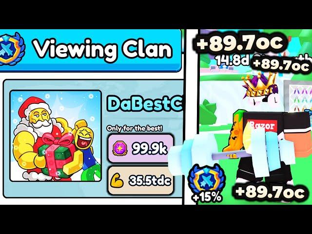 I Created TOP CLAN and Got STRONGEST CLAN BOOSTS in Roblox Arm Wrestle Simulator..