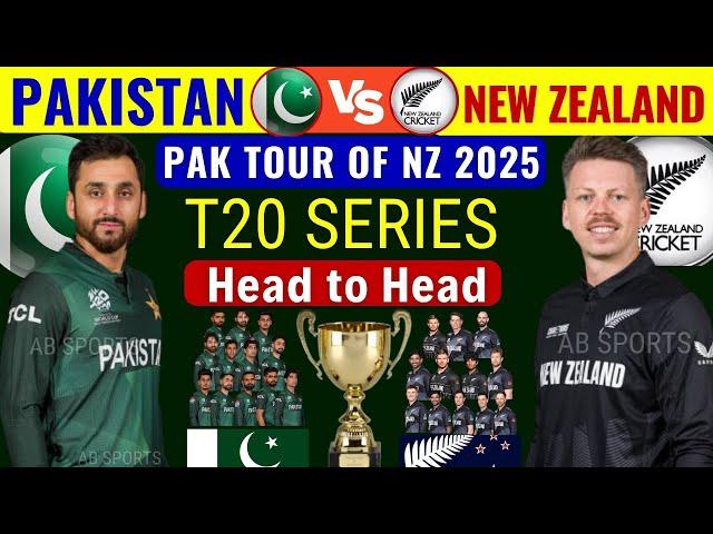 Pakistan vs New Zealand 2025 | 5 T20 Matches series | Both teams final squads. Pak Squad | NZ squad