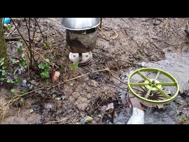 Hydrogenerator homeade using dryer fan and ECM 3.0 motor. Works