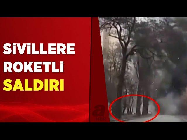 Rusya, Çernigiv'de sivilleri roket ile vurdu! Roketli saldırı anı kamerada | A Haber