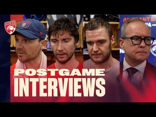 "Being physical -- that's our game." | Reinhart, Bob, Barkov, Coach Postgame Reaction | 11.27.24