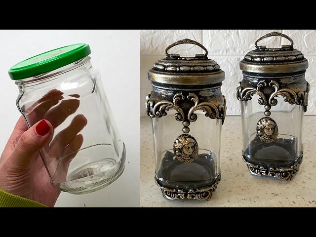 DIY  Awesome Glass Jar Recycling Idea | Kitchen decor