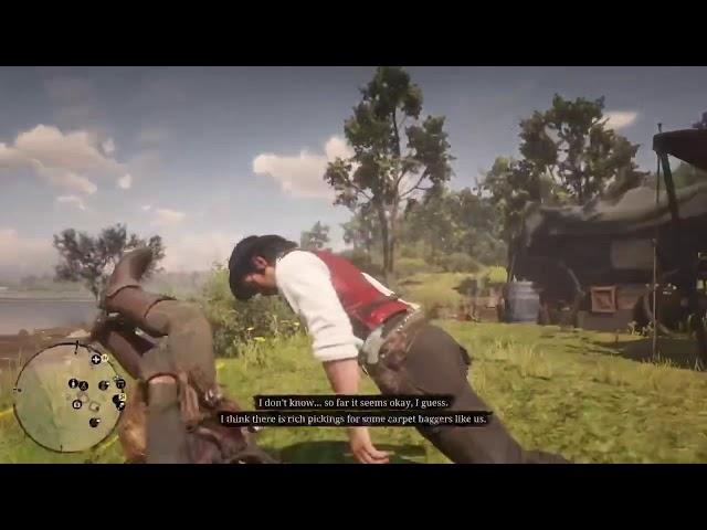 Red Dead Redemption 2 funny spinning Glitch