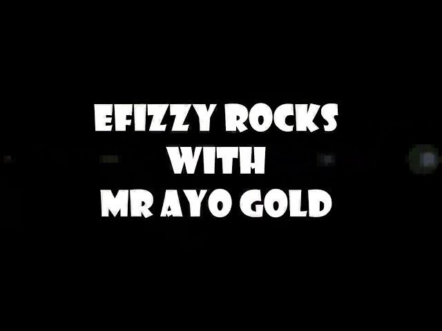 MR AYO GOLD hosts DJ Salad on his Talk Show titled #EfizzyRocks with #MrAyoGold