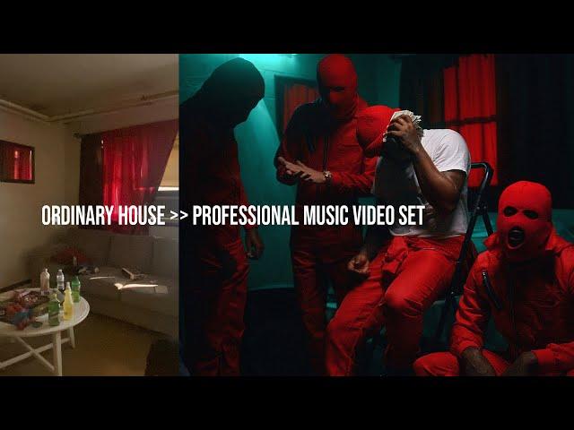 Turning An Ordinary House Into A PRO Music Video Set (Behind The Scenes)