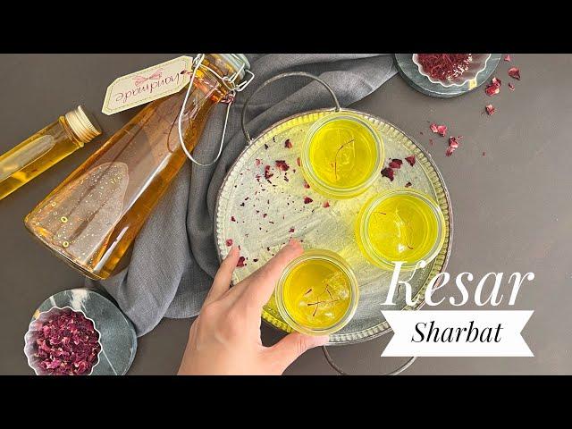 Kesar Sharbat | Saffron Syrup | Summer Special Drink | How to make Kesar Sharbat | Cake and Curry