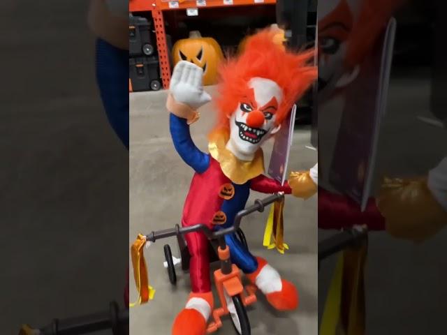 Creepy Clown on a Tricycle!