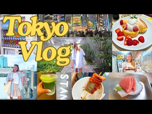 Tokyo Solo Travel Vlog  Shibuya, Shinjuku, Tsukiji Market, Japanese Soufflé Pancakes 2024