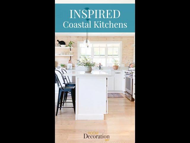 Beautiful Coastal Kitchen Design Ideas #shorts