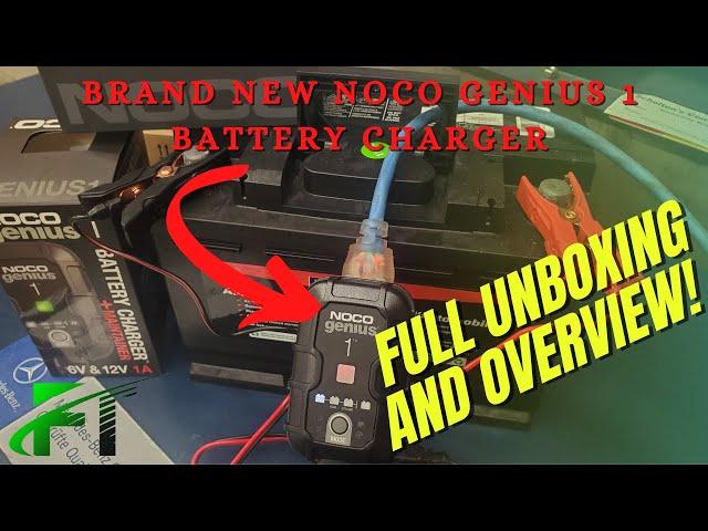 *NEW* - NOCO GENIUS 1 BATTERY CHARGER - Full Unboxing & Setup Review!! BEST BATTERY CHARGER FOR SALE