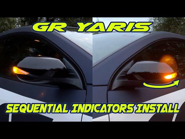 Upgrading and Modernising the GR Yaris with Sequential Indicators from Japan.