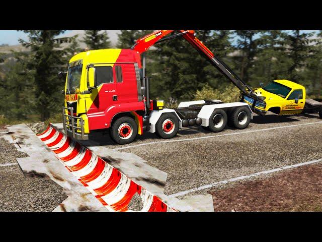 Cars vs Upside Down Speed Bumps #38 | BeamNG.DRIVE