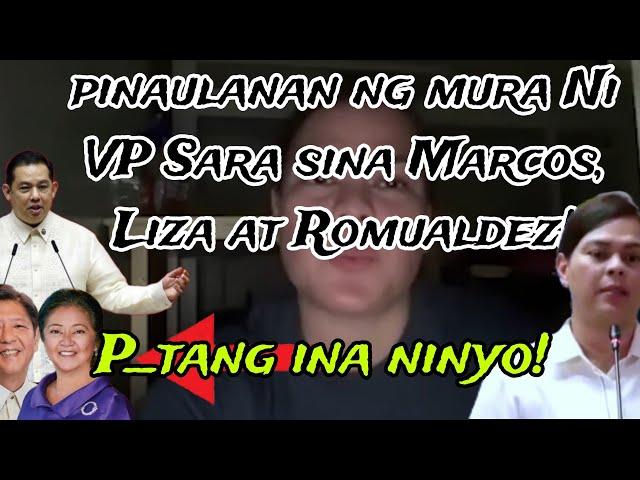 Malutong na Mura mula kay VP Sara sa Tatlong Pangulo ng Bansa, BBM, LIZA, ROMUALDEZ. #dds #ofw .