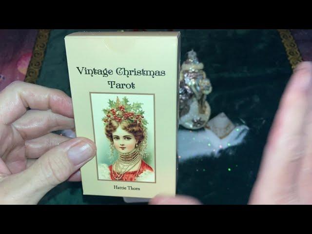 Vintage Christmas Tarot by Hattie Thorn. A beautiful Victorian Christmas deck by a gifted artist!