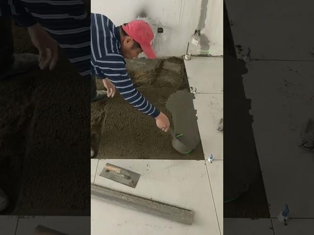 Tile installation P7222#shorts